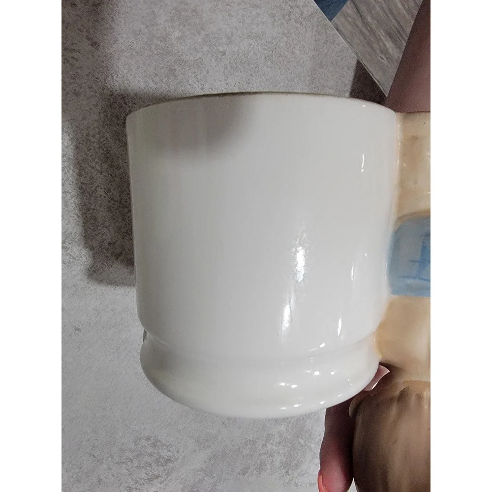Vintage Lefton Baby Planter Wearing Diaper Kitschy Milk Pail